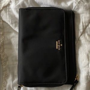 Kate Spade BLK Nylon Travel Jewelry Zippered Pouch